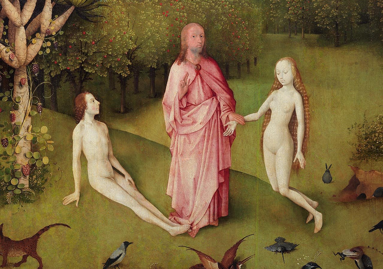 creación del hombre, adán y eva